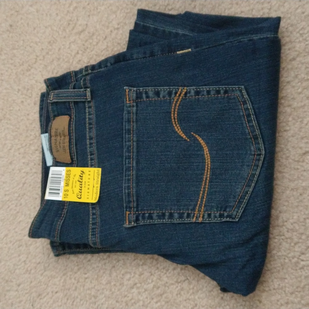 Signature by Levi Strauss Modern Straight Jeans 10S